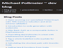 Tablet Screenshot of michaelpollmeier.com